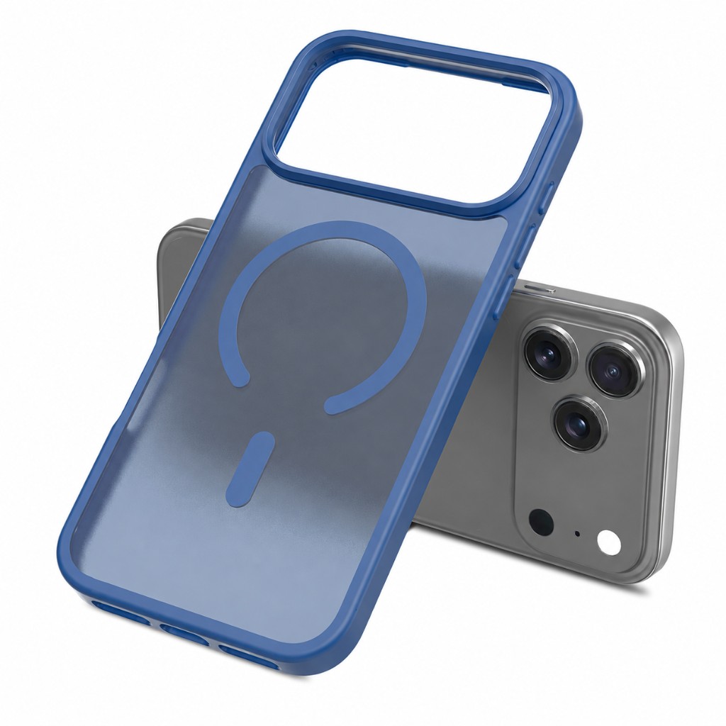 Finition soyeuse d'une coque Cases-Lab bleue